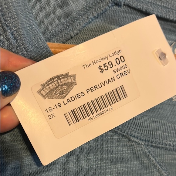 Signature Concepts Blue Long Sleeve State of Hockey Shirt. NWT - Picture 4 of 8